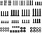 Universal TV Mounting Hardware Kit, 88Pcs TV Screws Set, M4, M5, M6, M8 Bolts & Spacers for TVs Wall Bracket Mount & Monitor Stand Installation Fit Most TVs up to 100 inch