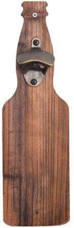Apribottiglie da Legno, Apribottiglie Divertenti Birra, Apribottiglie da Muro, da Muro Divertenti, Professionale, Accessori Bar Esterno, Gadget utili per Feste, Idee Regalo Uomo e Amanti della Birra