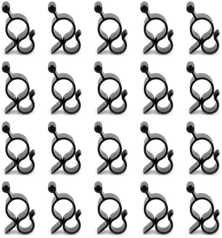 20Pcs Lightweight RV Awning Hooks Durable Camping Awning Hook Useful Piping Rail Accessories Camping Awning Hook for Outside String Lights