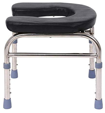 Extra breiter, höhenverstellbarer Toilettenstuhl, schwerer Nachttisch für übergewichtige Erwachsene, 180 kg Tragkraft, sicherer und rutschfester medizinischer Sitz