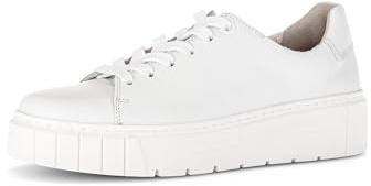 Gabor Damen Low-Top Sneaker, Frauen Halbschuhe,Komfortable Mehrweite (H),Chunky Sneaker,straßenschuhe,Strassenschuhe,Weiss,39 EU / 6 UK