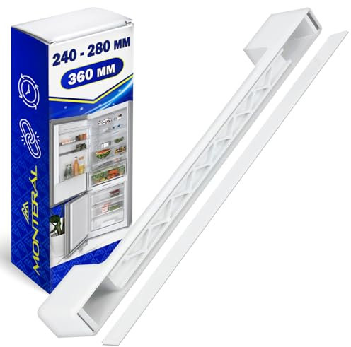 MONTERAL Universale Maniglia Frigorifero e Congelatore Fori di Montaggio da 240-280 mm Dimensioni 360 x 40 mm - Garanzia di 10 Anni
