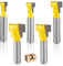 5-tlg Fräser 8mm Schaft, nutfräser, Fräser Schaft, T nut fräser, T-Nutfräser, T-Track Schlitz Holz Fräser, T-Nutfräser Set, Fräser Schaft Cutter Router