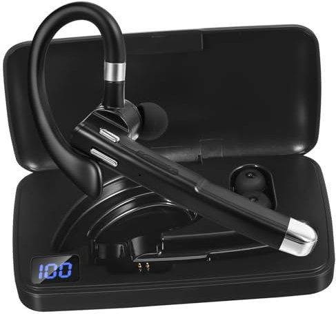 SWOOMEY Auriculares Livianos con Cancelación de Ruido Y Pantalla Led Auriculares de Un Oído para Llamadas de Negocios