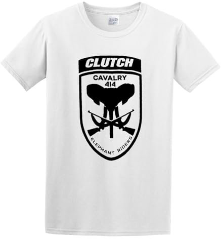 Clutch Elephant Riders Olive T-Shirt White S