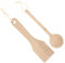 Toyvian Wooden Kitchen Pretend Set Boys and Girls Cutlery Toys Simulated Spoon