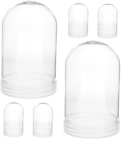 Holibanna 6-teilige Schneekugel Aus Kunststoff Befüllbare Mit Abschraubbarem Deckel Transparente DIY-deko Für Weihnachten