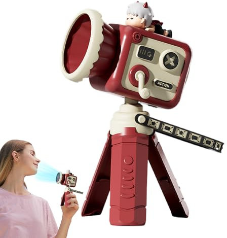 Air Dportable Handheld Fan, Retro Camera Design, Adjustable Speed Cooling Device, Small Electric Desktop Fan, Lightweight Travel Gadget for Students Men Women Vacation Trip