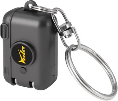 Vola Nail Clippers Mini and Portable - Collapsible Stainless Steel Clipper with Camera Design, Mini Nail Tools for Travel Office Home, Bright Black