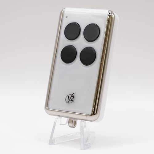 V2 MATCH Blanc - Télécommande Duplicatrice Code Fixe - 433,92 MHz - Apprentissage Direct - Pour Motorisations V2 Anciennes + 1 Goodies DOMOBIP