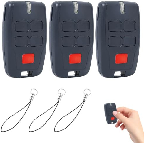 RNPKZ Telecomando per porta del garage BFT Mitto 2 B RCB, telecomando 433 MHz per apricancello BFT, 2 canali, 4 tasti, Rolling Code, adatto per Rolling BFT Mitto 2, Kleio, Ghibli, TRC 2, Kleio (3