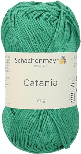 Schachenmayr Catania Hand Knitting Wool/Yarn Cotton, 11.5 x 6 cm, Cotton, golfgrün, 11,5 x 5,2 x 6 cm