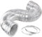 iPower GLDUCT10X25C 10 Inch 25 Feet Non-Insulated Flex Air Aluminum Ducting Dryer Vent Hose for HVAC Ventilation, 2 Clamps Included