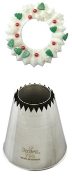 Decora, 0263444 Cornet étoilé blisteré Sultane fermé, Cornet en Acier sans Soudure, À Utiliser sans Adaptateur, Conditionné Individuellement sous Blister, Silver
