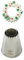 Decora, 0263444 Cornet étoilé blisteré Sultane fermé, Cornet en Acier sans Soudure, À Utiliser sans Adaptateur, Conditionné Individuellement sous Blister, Silver