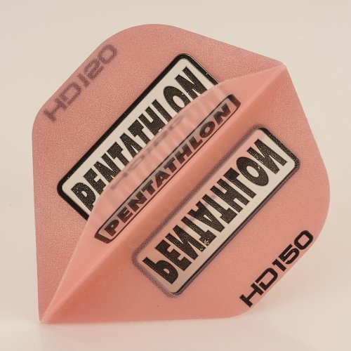 1 x Set of Pentathlon Pink Super Tough HD150 Dart Flights, Standard by PerfectDarts
