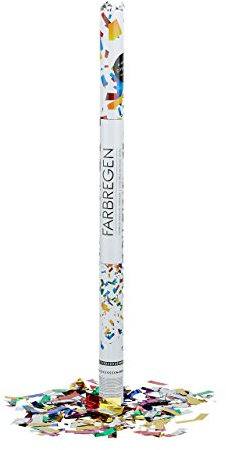 8 Konfetti Shooter 80cm, bunte Metallic Schnippsel Kanone f Hochzeit Geburtstag Party