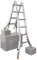 Krause TeleVario Teleskop Gelenkleiter 4x4 o 4x5 Sprossen Norm EN 131-1, Sprossenzahl:4 x 4 Sprossen