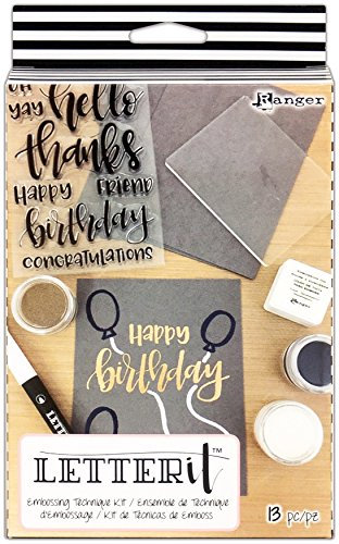 Ranger Embossing Technique Kit, Synthetic Material, Multi-Colour, 19.1 x 11.7 x 3.9 cm