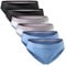 DANISH ENDURANCE Damen Slip aus Bio-Baumwolle, 6 Pack, Schwarz, Unterhose Bikini-Schnitt (Mehrfarbig (2X Schwarz, 2X Grau, 2X Blau), Medium)
