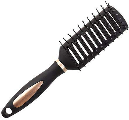 Massage Comb Black Curly Hair Comb Air Cushion Airbag Inner Buckle Rib Comb Hairdressing Plastic Comb Black