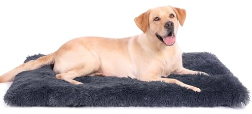 Baodan Washable Dog Bed, Fluffy Calming Pet Mattress 75x50cm Non-Slip | Fluffy & Calming Comfort, Super Soft Cushion, Washable & Reusable, Non-Slip Bottom, Ideal for Dog Crates & Resting Areas