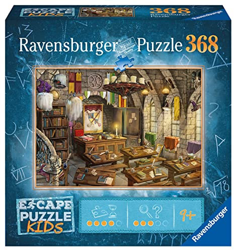RAVENSBURGER 135997 13303 Escape Room Kids Zauberer Schule 368 Teile Puzzle für Kinder ab 9 Jahren, Mehrfarbig