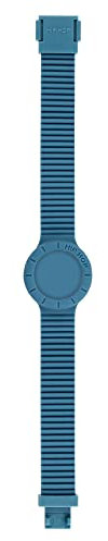 HIP HOP Cinturino DONNA NUMBERS COLLECTION quadrante MONO-COLORE ALTRO e CINTURINO SILICONE STAMPATO BLU HBU0983