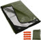 REDCAMP Mantas de supervivencia de emergencia resistentes y reutilizables, 210 x 150 cm, gran espacio térmico impermeable, lona aislante reflectante multiusos, para todo tipo de clima, para camping