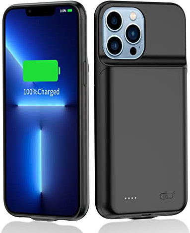 YISHDA Battery Case for iPhone 13 Pro Max, 8500mAh Portable Rechargeable Charging Case Compatible with iPhone 13 Pro Max (6.7 inch, black)