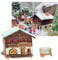 Midene Keramik Winterhaus Teelichthalter Wohnkultur Sammlerstück Miniatur Haus Die Bäckerei in Bayern Winter Edition