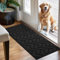 Biscpro Fußmatte Schwarz 50x120cm Innen und Außen, Waschbar Fussmatte, Wasserdicht Türmatte, Rutschfester Schmutzfänger Teppich für Eingang, Haustür, Patio, Flur, Garten