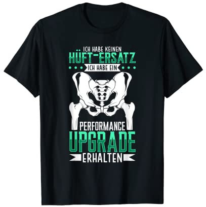 Hüftoperation und Hüftersatz Designs - Unisex-Erwachsene - Schwarz - S - Kurzarm - T-Shirt