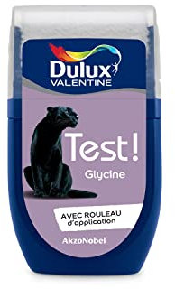 Dulux Valentine Peinture Testeur Crème de Couleur - Murs et Boiseries - Mat - Couleur Glycine 30 ml