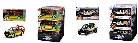 Jada Toys Jurassic World 1993 Ford Explorer 1:32 & Jurassic World 2020 Jeep Gladiator 1:32, Braun
