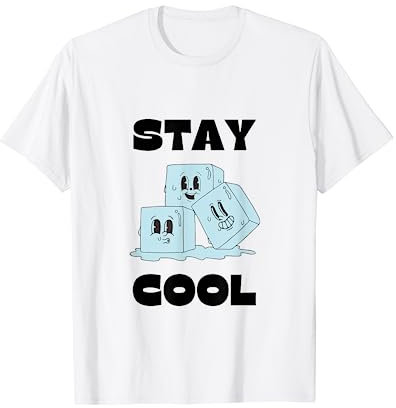 Glaçons pour rester au frais, l'été, la piscine, la plage, les journées pour garçons et filles T-Shirt