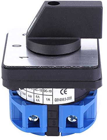 Conmutador de 1 pin, interruptor giratorio de 3 posiciones, interruptor de cambio BEM28-25/1 D101, Ui 690V, Ie 25A, 3 posiciones (encendido/apagado), 1 fase, 4 terminales, CE (1 pin 3 posiciones)