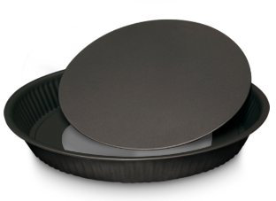 Barazzoni, Stampo Crostata, Fondo staccabile, Carbon Steel, Antiaderente, Made in Italy