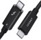 IVANKY Thunderbolt 4 Cable, USB-C to USB-C Cable 240W, Supports 8K Display and 40 Gbps Data Transfer, for iPhone 16/15, MacBook, iPad, Samsung Galaxy S23, and More - 2.3ft