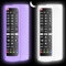 Confezione da 2 custodie protettive in silicone per LG AKB75095307, AKB75375604, AKB74915305, antiscivolo, per LG LCD, LED, HDTV 3D 4K OLED, colore: bianco brillante e viola brillante