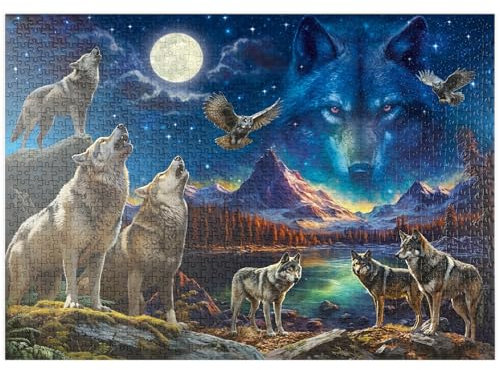 MyPuzzle Die Schönheit der Wölfe - Premium 1000 Teile Puzzle - MyPuzzle Sonderkollektion von Puzzle Galaxy
