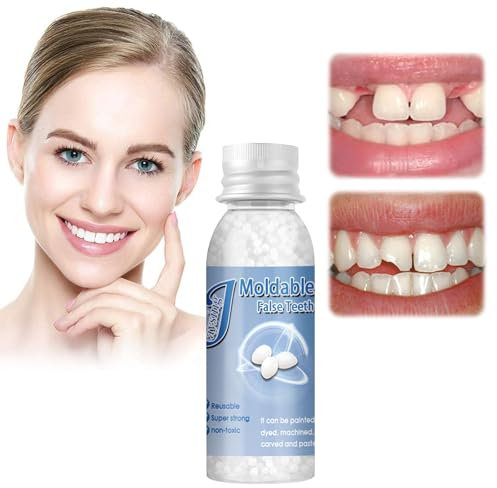 Tooth Filling Repair Kit,Temporary Tooth Filling, Denture Repair Beads,False Teeth,Tooth Repair Granules for Missing Tooth,Filling Kit for Teeth, Tooth Repair Kit Temporary,Broken Tooth Repair Kit