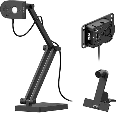 Ipevo MP-8M Multi-Purpose 4K USB 1080P Webcam, Microphone with AI Noise Reduction, Flexible mounting Options, for Video Calls, Gaming, Streaming, Conferencing, Hybrid Work, Streaming, Vlogging