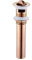 Tappo per lavandino, Tappo per lavandino a scomparsa, Piletta di scarico for lavandino del bagno, Oro rosa, Scarico for lavabo Click Clack, Tappo pop-up for scarico for lavandino del bagno, Scarico a