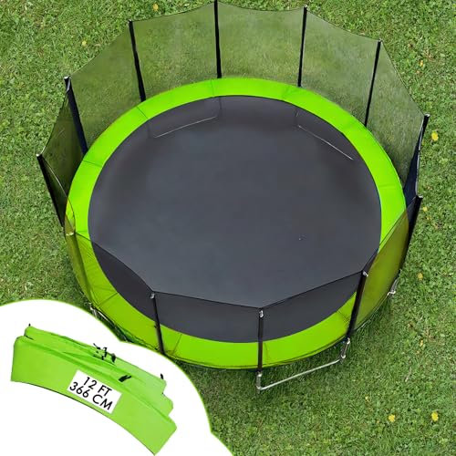 SYNORATORY Trampolin Randabdeckung Ø 366 cm, Federabdeckung, Randschutz, Sicherheitsmatte, UV-resistent, reißfestes Trampolin zubehör