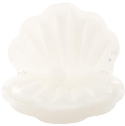 Loobiiny Flotteur de piscine gonflable en coquillage avec balle en perles, matelas gonflable, jusqu'à 100 kg, radeau de natation 120 x 120 x 120 cm