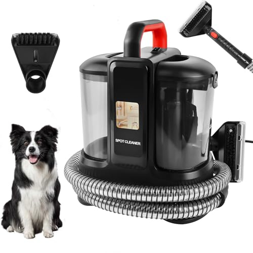 Home Pet-Design Spot Cleaner, Fabric, Stain, Car Seats, Upholstery, Pet Messes, Sofa and Carpet Cleaning Machine, 450W Portable & Compact Wet Vacuum Cleaner, Handheld Lightweight Floor Stain Remover