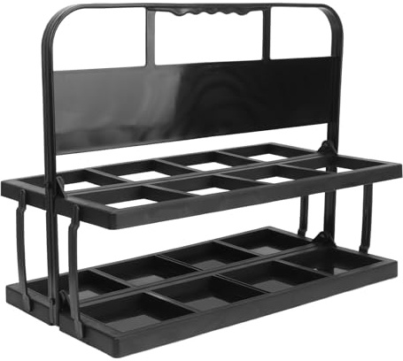 Locadence Porte Bouteille d'eau, 8 Trous Tasse Pliable avec Poignée, Porte Boissons Portables pour Athlètes Sports Camping Voyage Plein Air