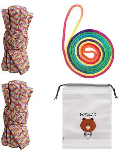 4 Stück Gummitwist Mädchen AB 6, Gummitwist, Gummitwist Mädchen AB 8, Twister Spiel für Kinder, Outdoor Spielzeug für Draußen, Flummi Selber Machen Set für Familieninteraktion und Schulaktivitäten