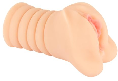Nature Skin Vagina Masturbator - realistische Pocket-Vagina mit gerilltem innenraum, für ein gefühlsechtes Vergnügen bei jedem Stoß, in hautfarben hell